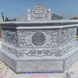 Mộ bát giác đá xanh đen