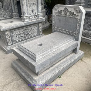 mộ tam sơn liền khối đá xanh đen